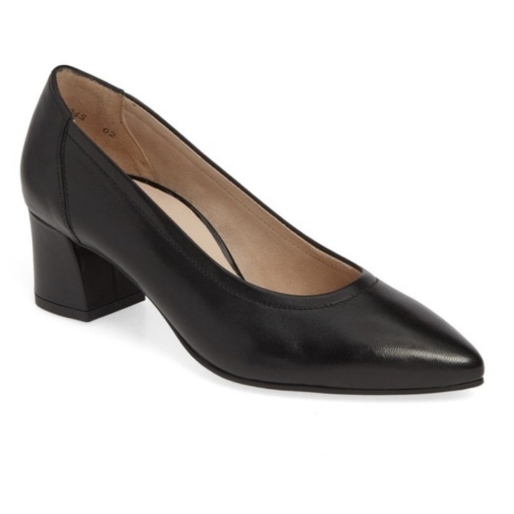 PAUL GREEN Tammy Pump Black leather EUR 5.5 // Size  US 8